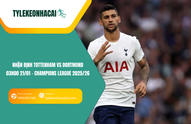 Đội hình dự kiến trước trận Tottenham vs Dortmund
