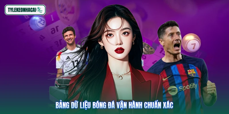 Bảng dữ liệu bóng đá vận hành chuẩn xác