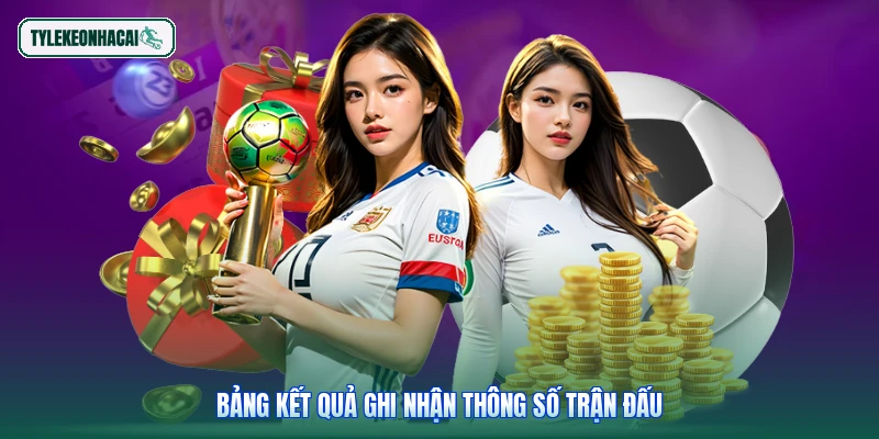 Bảng kết quả ghi nhận thông số trận đấu