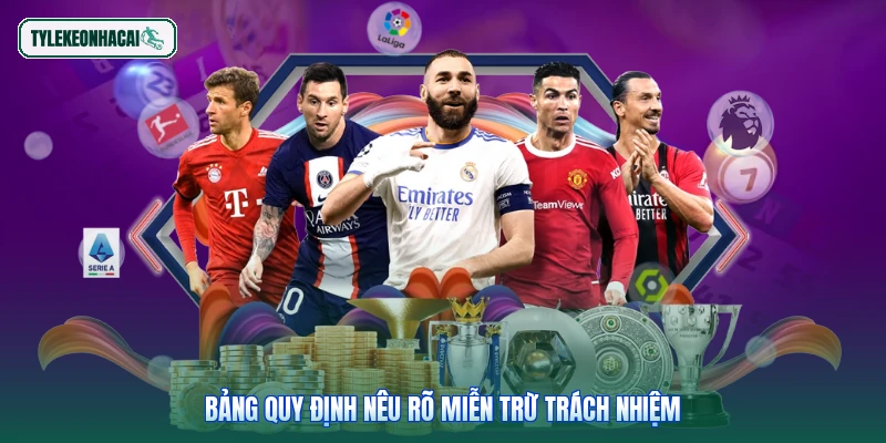 Bảng quy định nêu rõ miễn trừ trách nhiệm